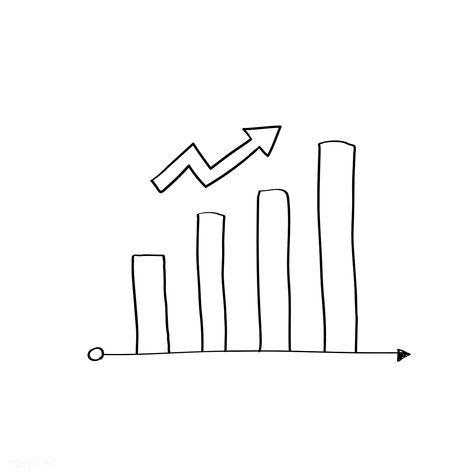 Growing bar graph with an arrow vector | free image by rawpixel.com / filmful Bar Graph Design, Stock Marketing, Arrow Vector, Logo Cloud, Arrows Graphic, Up Arrow, Bar Graph, Graph Design, An Arrow