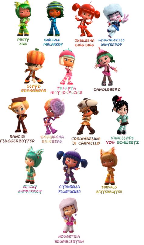 The Sugar Rush Citizens are anthropomorphic candy people who live in the game, Sugar Rush. They... Racers From Wreck It Ralph, Rancis Fluggerbutter X Vanellope, Wreck It Ralph Racers Costume, Wreck It Ralph Group Costume, Wreck It Ralph Sugar Rush Characters, Candle Head Wreck It Ralph, Vanellope And Rancis, Wreck It Ralph Vanellope Costume, Candlehead Wreck It Ralph