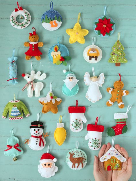 Felt Advent Calendar, Diy Felt Christmas Ornaments, Felt Crafts Christmas, Felt Crafts Diy, Felt Christmas Decorations, Diy Advent Calendar, Felt Christmas Tree, Felt Christmas Ornaments, 자수 디�자인