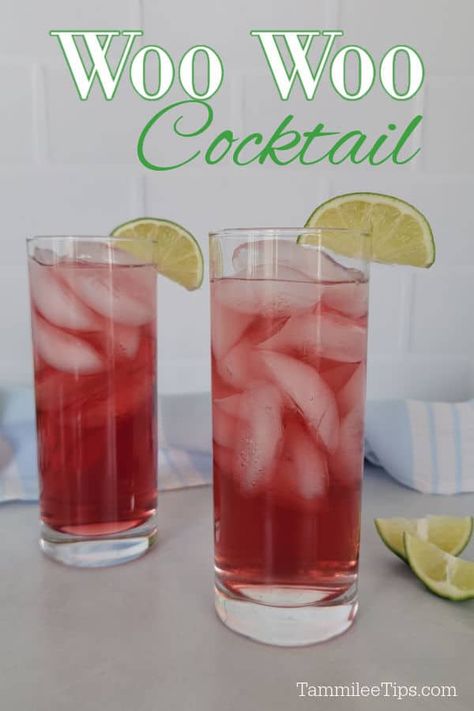 Woo Hoo Drink, Woo Woo Drink, Woo Woo Recipe, Washington Apple Drink, Cranberry Vodka Recipe, Woo Woo Cocktail, Peach Schnapps Drinks, Cranberry Cocktail Recipe, Vodka Drinks Easy