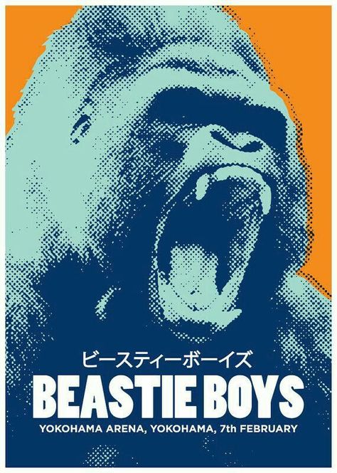#beastieboys Gig Poster, Boys Posters, 타이포그래피 포스터 디자인, Illustration Photo, Plakat Design, Beastie Boys, Music Artwork, Concert Poster, Collage Poster