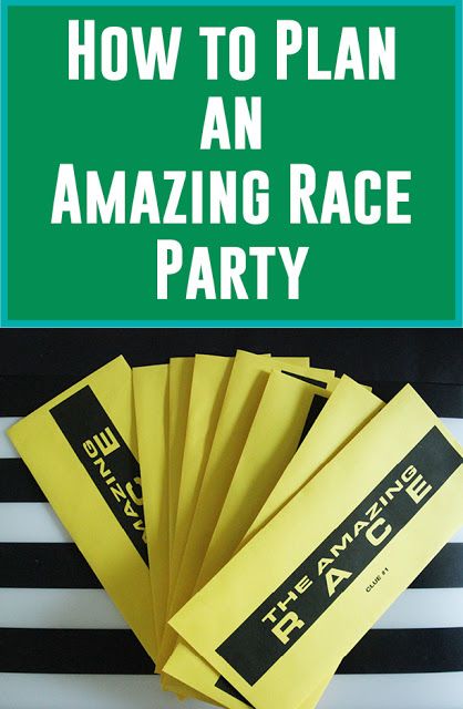 How to Plan an Amazing Race Party! (and More Free Printables) | Less Than Perfect Life of Bliss | home, diy, travel, parties, family, faith Race Clues, Amazing Race Challenges, Adult Camping Party, Amazing Race Games, Amazing Race Party, Games Camping, Shopkins Party, Adult Party Themes, Camping Parties