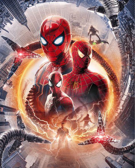 Best Marvel Movies, Spiderman Poster, All Spiderman, Image Spiderman, Garfield Spiderman, Marvel Tattoos, Karakter Marvel, Spider Man No Way Home, Spiderman Artwork