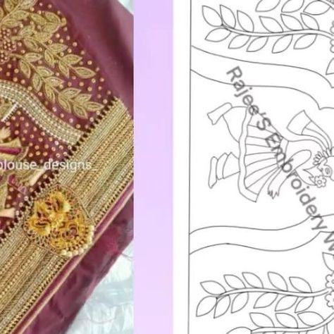 Rajee's Embroidery works on Instagram: "Day 8: 30 days free tracing designs for Aari embroidery..!! Elbow length sleeve pattern with groom motif ..!! Like and follow my page on Instagram and YouTube ..!! Comment below ‘ groom’ to get the free pattern ..!! #independenceday #triranga🇮🇳 #trending #reelsinstagram #reelsvideo #reelsviral #trendingreels #reelitfeelit #reelkarofeelkaro" Independence Day, Aari Work Tracing Patterns, Like And Follow My Page, Aari Embroidery, Follow My Page, Embroidery Works, Sleeve Pattern, Elbow Length Sleeve, Sleeves Pattern