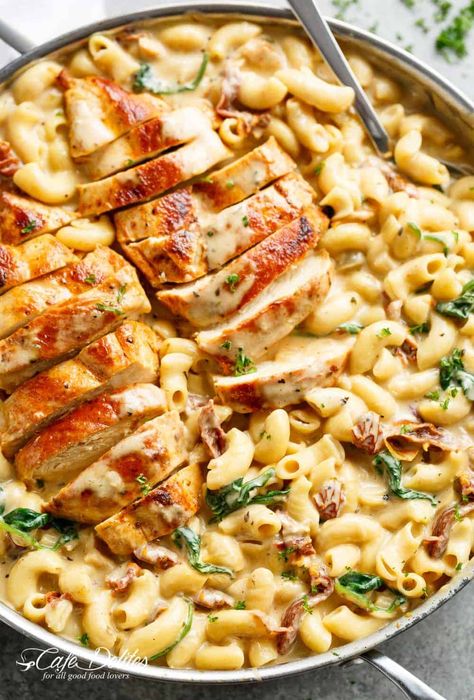 Chicken Pasta, Chicken Mac And Cheese, Chicken And Pasta, Weekend Dinner, One Pot Dinner, Tuscan Chicken, Mac N Cheese, Recipes Dinner, Healthy Meal Prep