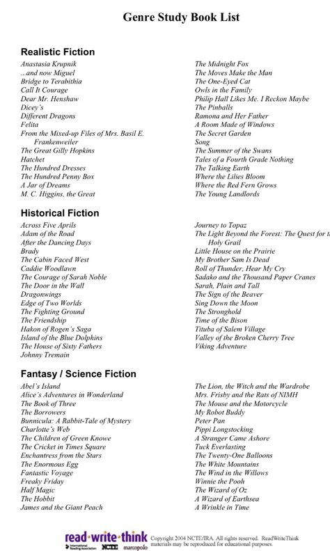 Book Genres List, Realistic Fiction Books, Genres Of Books, Genre Study, Novel Genres, Bridge To Terabithia, Study Book, Realistic Fiction, Book Genre