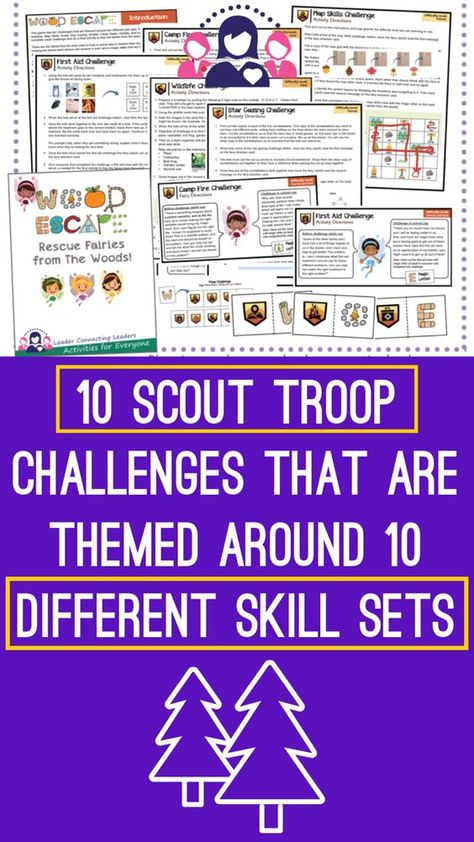 Have you ever done a wide game with your group? How about an Escape Room? What about combining the concept of a wide game and escape room challenges also while learning some very important outdoor skills? If the answer is no to the last question and you want to try something different with your girls in an upcoming camping trip or meeting. Scout Camping Activities, Girl Scouts Games, Virtual Team Building, Scout Games, Escape Room Challenge, Cub Scout Activities, Escape Room Puzzles, Girl Scout Activities, Girl Scout Camping