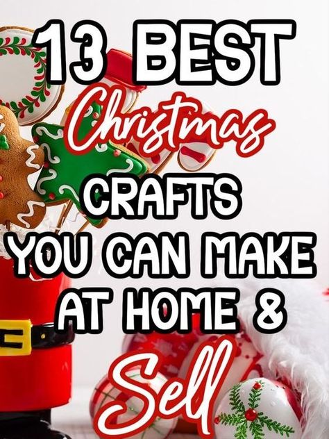 Natal, Easy Christmas Crafts To Sell, Diy Christmas Crafts To Sell, Cheap Christmas Crafts, Christmas Bazaar Crafts, Christmas Bazaar Ideas, Christmas Crafts To Make And Sell, Christmas Craft Show, Easy Crafts To Sell