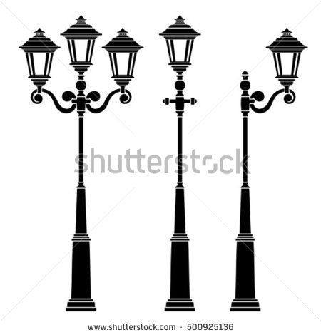 Street Lamp Illustration Night, Antique Lamp Post, Light Posts, Street Lamp Post, Lantern Drawing, Sky Lamp, Pola Topi, Landscape Pencil Drawings, Lamp Post Lights