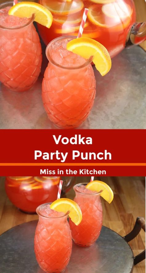 Mexican Party Punch, Raspberry Absolute Vodka Drinks, Alcohol Party Punch Big Batch, Simple Alcoholic Drinks For A Party, Alcohol Fruit Punch, Princess Themed Alcoholic Drinks, Fruity Wedding Cocktails, Tito’s Party Punch, Party Punch Alcohol Vodka
