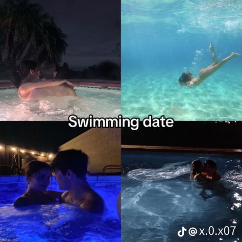 Swimming Date Aesthetic, Double Dates Ideas, Date Ideas Cute, Double Dates Aesthetic, Swimming Date, Cute Date Ideas For Teenagers, Painting Date Ideas, Double Date Ideas, Date Places