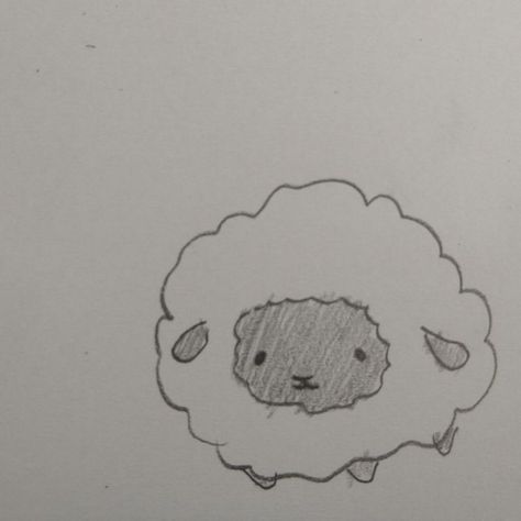 Little Tattoos, Sheep Doodle, Sheep Tattoo, Sheep Drawing, Cute Little Tattoos, Cute Sheep, Ceramic Figures, Cute Doodle Art, Doodle Drawings