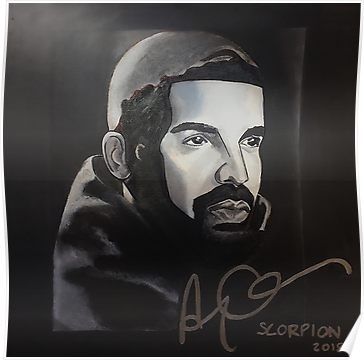 drake,scorpion,album cover,album art,painting,fan art,original,wall art,shirt,ovo,owl,toronto Poster Album Art Painting, Drake Scorpion Album Cover, Scorpion Album Cover, Scorpions Album Covers, Drake Album Cover, Drake Scorpion, Drakes Album, Painted Fan, Rapper Art