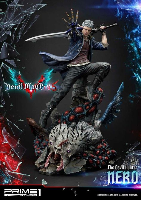 Figurine, Nero Devil May Cry, Nero Dmc, Davil May Cry, Devil May Cry 4, Devil May Cry 5, Prime 1 Studio, Character Statue, Dante Devil May Cry