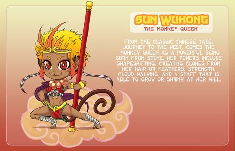 Art Drawings, Queen, Character Art, Female Wukong, Monkey Queen, Sp Characters, Sun Wukong, Journey To The West, Monkey King