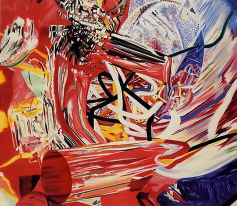 James Rosenquist,  Passenger -- Speed of Light,  1999,  oil on canvas, ca. 57 x 66 in. Gcse Artist Research, Movement Drawing, James Rosenquist, Pop Art Artists, Claes Oldenburg, Speed Of Light, Florida Artist, Pop Art Movement, Jasper Johns