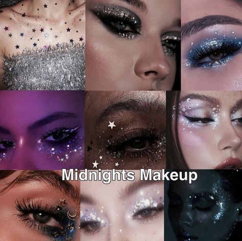 Taylor Swift Eyes, Midnight Hair, Taylor Swift Makeup, Shadow Ideas, Swift Party, Eras Outfits, Swift Outfits, Concert Makeup, Taylor Outfits