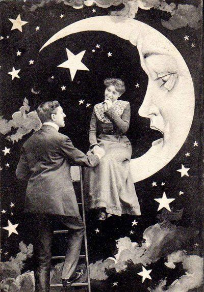 Moon Photos, Vintage Moon, Paper Moon, Foto Vintage, Moon Art, Cabaret, Moon Child, Vintage Pictures, Vintage Photographs