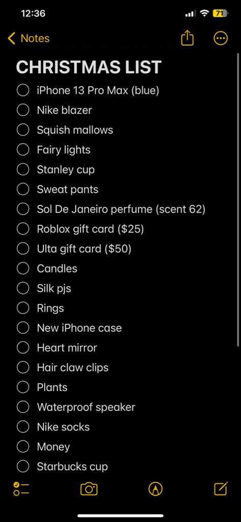 Christmas Gifts List Ideas, Things You Need For Christmas, Aesthetic Things To Get For Christmas, Christmas List Ideas Cheap, Affordable Christmas Wishlist, Chirstmas List Teen Girl, Things To Add To Christmas List, Clothes For Christmas List, Christmas Wishlist 2023 Ideas