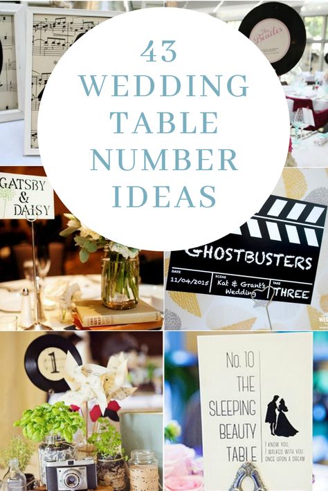 An amazing collection 9f inspiring wedding table numbers. Add lovely details into your wedding styling with these gorgeous wedding table numbers. Instead Of Table Numbers, Creative Wedding Table Names, Table Numbers Diy Wedding, Ideas For Table Numbers For Wedding, Names For Wedding Tables, Wedding Table Signs Diy, Table Name Ideas Wedding, Wedding Table Names Ideas, Table Number Wedding Ideas