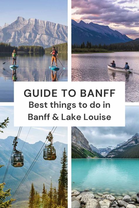 Banff Travel Guide - 10 Best things to do in Banff and Lake Louise  via @https://www.pinterest.ca/wendynordvikcar/ What To Do In Banff Canada, Things To Do In Banff Summer, Banff Vacation, Banff Travel, Things To Do In Banff, Lake Louise Banff, Vermillion Lakes, Canadian Road Trip, Banff Canada