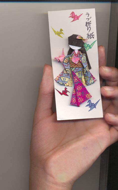 Origami Girl, Origami Star Box, Asian Cards, Japan Crafts, Origami Bookmark, Origami Dragon, Origami For Beginners, Origami Fish, Origami Love