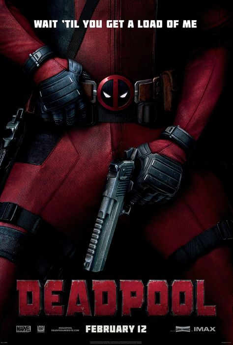 Deadpool (2016) - US Poster - A former Special Forces operative turned mercenary is subjected to a rogue experiment that leaves him with accelerated healing powers, adopting the alter ego Deadpool. Deadpool 2016, Deadpool