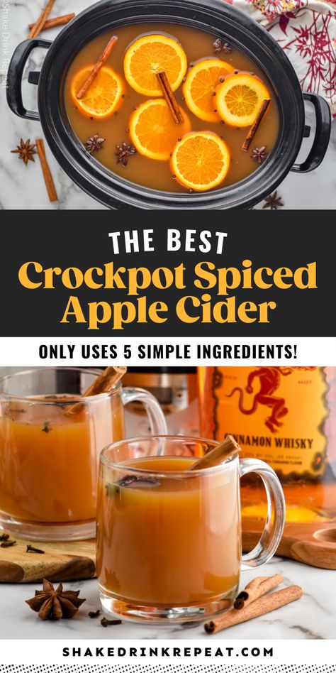 Apple Cider Drinks Alcohol, Crockpot Cider, Cider Alcohol Drinks, Apple Cider Alcohol, Hot Cider Recipes, Spiked Apple Cider Recipe, Crockpot Drinks, Apple Cider Hot Toddy, Spiced Apple Cider Recipe