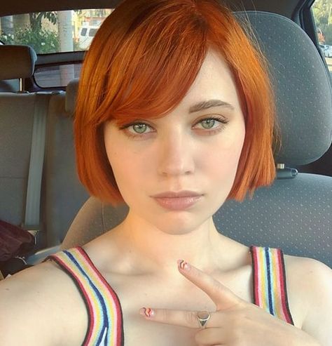 Sierra McCormick Bob Haircuts, Sierra Mccormick, Silky Smooth Hair, Bob Haircuts For Women, Redhead Beauty, Copper Hair, Creative Hairstyles, Beautiful Redhead, Orange Hair