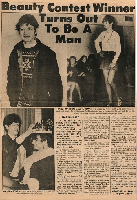 Beauty Contest Winner Turns Out To Be A Man - Digital Transgender Archive Switch Board, Female Transformation, Be A Man, Contest Winner, He Is Able, A Man, Amber, Cd, Turn Ons