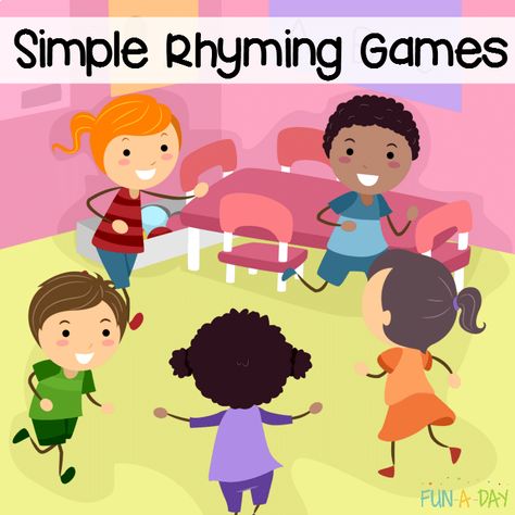 Rhyming Activities Preschool, Rhyming Word Game, Rhyming Preschool, Games For Preschoolers, Rhyming Games, Poetry Activities, Childrens Poetry, Preschool Language, Preschool Reading