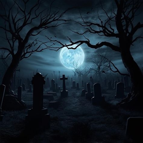 Premium Photo | Scary background hallowen Cemetery Background, Background Scary, Halloween Cemetery, Scary Backgrounds, Business Card Maker, Flyer Maker, Poster Maker, Poster Invitation, Card Banner