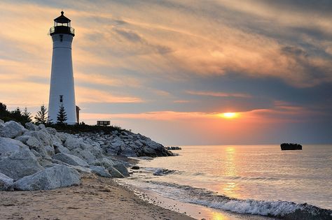 Crisp Point Lighthouse Sunset - Lake Superior, Upper Michi… | Flickr Crisp Point Lighthouse, Lighthouse Sunset, Lake Lighthouse, Lighthouses Photography, Lighthouse Photos, Lighthouse Painting, Lighthouse Pictures, Beautiful Lighthouse, Lake Sunset