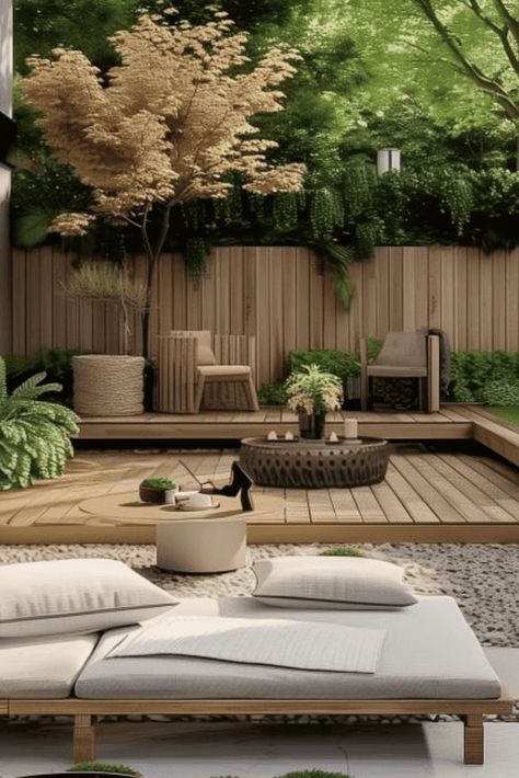 Japandi Backyard Ideas, Japandi Patio Ideas, Japandi Outdoor Space, Japandi Garden Ideas, Japandi Backyard, Japandi Patio, Japandi Flooring, Japandi Outdoor, Rooftop Patio Garden