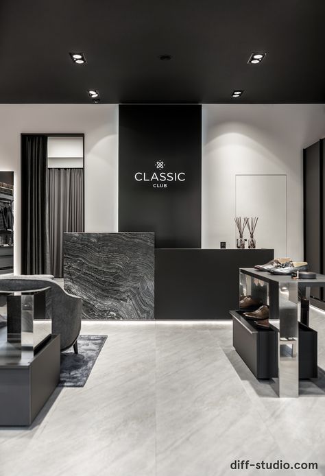 Luxury Shop Interior Design, Men Shop Interior, Mens Clothing Shop Interior, Mens Shop Interior Store Design, Luxury Retail Design, Fashion Showroom Interior Design, Modern Clothing Store Design, Clothes Store Interior Design, Fashion Store Interior Design