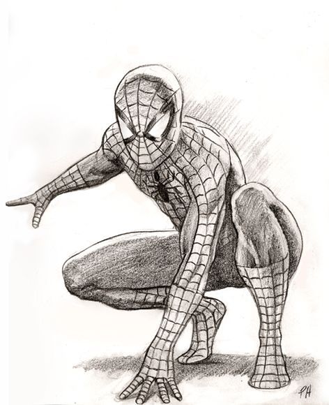 Superhero Art Drawing, Spider Man Dibujo, Spider Man Drawings, Marvel Drawings Pencil, Marvel Sketches, Superhero Drawings, Spider Man Drawing, Spiderman Sketches, Spiderman Comic Art