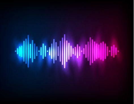 Digital glowing colorful equalizer Premi... | Premium Vector #Freepik #vector #background #pattern #abstract-background #music Glowing Background, Rose Gold Texture, Desain Editorial, Neon Backgrounds, Green Background Video, Black Background Wallpaper, Love Background Images, Sound Wave, Green Screen Video Backgrounds