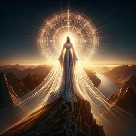 Fairy Beauty Aesthetic, Goddess Of Light, Woman Goddess, Art Visionnaire, Sacred Woman, Alchemy Art, Nature Goddess, Light In The Darkness, Kundalini Awakening