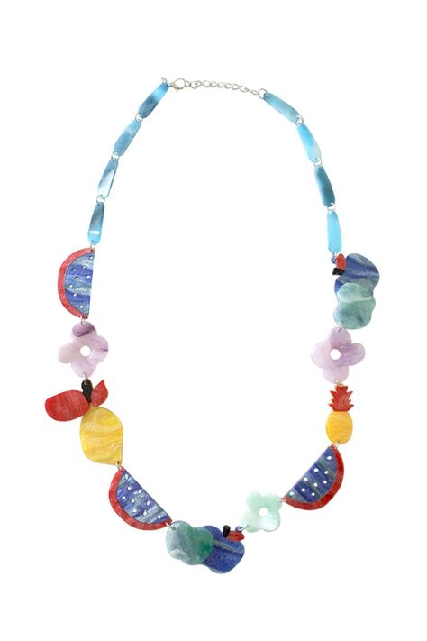 Add a touch of whimsy to your outfit with our Fruits Resin Necklace. Each colorful resin fruit bead is intricately handcrafted to create a unique and eye-catching design. Stand out from the crowd with this playful and fun accessory. Adjustable Lobster Clasp Largest Pendant: 2.25 inches Necklace Length: 34-36 inches Resin Fruit, Design Stand, Resin Necklace, Jewelry Outfit, Really Cute Outfits, Accessories Necklace, Necklace Length, Lobster Clasp, Necklace Lengths