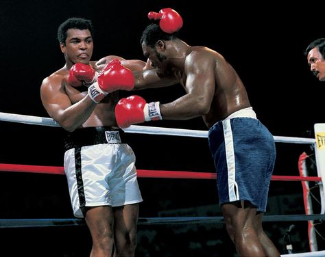 SI's 100 Greatest Photos of Muhammad Ali | Sports Illustrated Vault | SI.com Joe Frazier, Iron Mike, Muhammed Ali, Rumble In The Jungle, Champions Of The World, Mohammed Ali, Float Like A Butterfly, George Foreman, Boxing Champions
