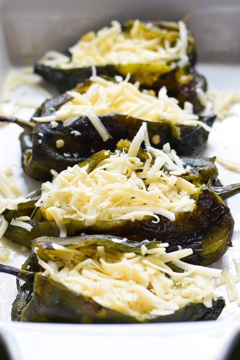 Baked Chili Relleno, Baked Chile Relleno Recipe, Easy Chile Relleno Recipe, Chili Relleno Recipe, Stuffed Chili Relleno Recipe, Poblano Recipes, Vegetarian Chile, Baked Chili, Chili Rellenos