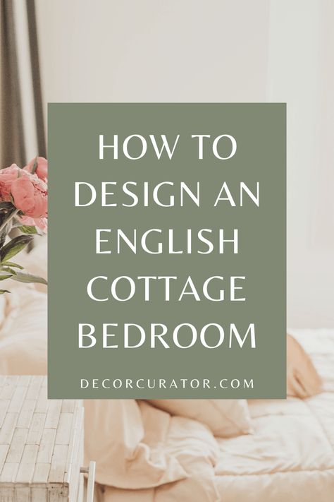 English Cottage Bedroom Design - Decor Curator English Bedroom Ideas, English Cottage Bedroom Ideas, English Bedroom Classic, Cottage Bedroom Design, English Cottage Style Bedroom, English Country Decor Bedroom, English Country Bedroom, French Cottage Bedroom, English Bedroom