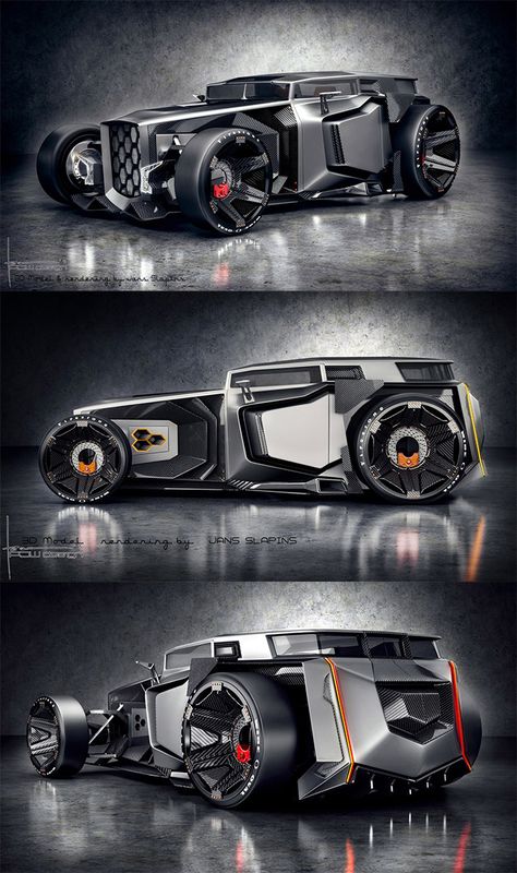 Lamborghini Hot Rod Concept Car by PJW Design Bike Concept, Car Tattoo, Car Organization, Aesthetic Car, Car Decorations, Car Organizer, Car Designs, Custom Muscle Cars, Car Aesthetic