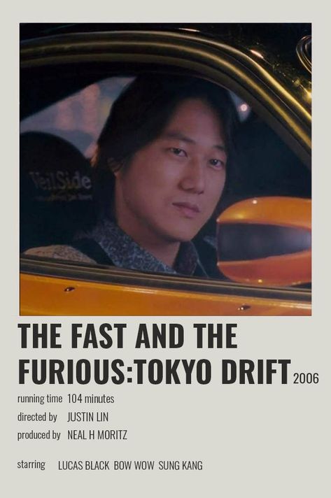 Fast And Furious Cast, Fast And Furious Actors, The Fast And The Furious, Sung Kang, Fast And The Furious, Tokyo Drift, Mobil Drift, Music Poster Ideas, Iconic Movie Posters