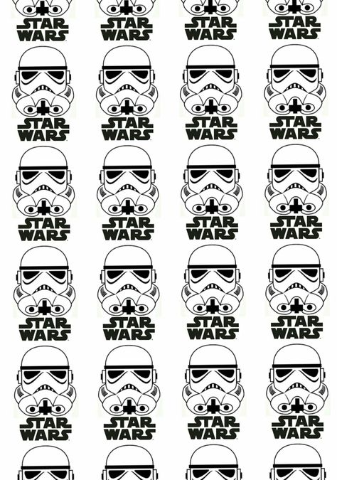 Classy Star Wars Party, Stormtrooper Party, Star Wars Cupcake Toppers, Star Wars Happy Birthday, Star Wars Theme Birthday, Star Wars Party Games, Starwars Party, Star Wars Stencil, Star Wars Themed Birthday Party