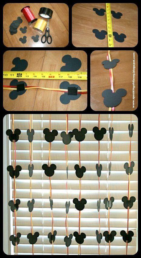 Easy DYI Disney Garland - Decorations for your hotel room -  Speaking of Disney Ideas Para Fiesta, Cochella Outfits, Birthday Table Decorations, Unicorn Cake Topper, Diy Disney, Big Move, Birthday Table, Nails Diy, Mouse Birthday