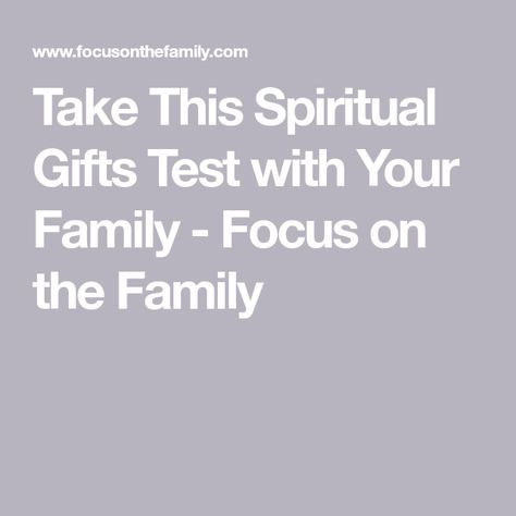 List Of Spiritual Gifts, Spiritual Gifts From God, Spiritual Gifts Test, Spiritual Test, Unexpected Pregnancy, Focus On The Family, Preschool Bible Lessons, Preschool Bible, Women's Ministry