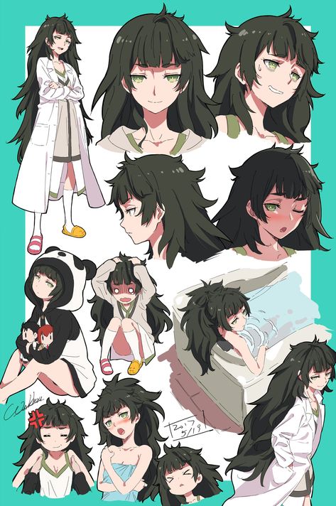 Expressions of Maho [Steins;Gate 0] Messy Hairstyle, Messy Hair, Hairstyle For Anime, Long Hair Drawing, Steins Gate 0, Steins Gate, Hairstyles Long, Anime Hair, Manga Pictures