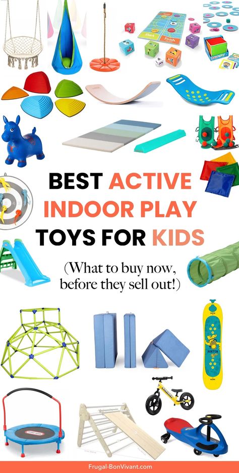 Active Playroom, Small Kids Playroom, Kids Indoor Play, Toddler Gym, Playroom Inspiration, Indoor Playroom, Active Toys, Kids Basement, Kids Gym