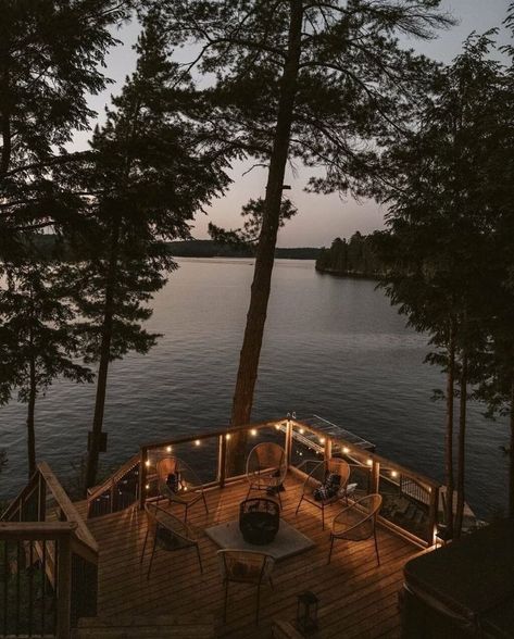 Lake Porch, Wood Cabin, Cabin Aesthetic, Summer Cabin, Cabin In The Mountains, Forest Cabin, Lake Vacation, Getaway Cabins, Digital Detox